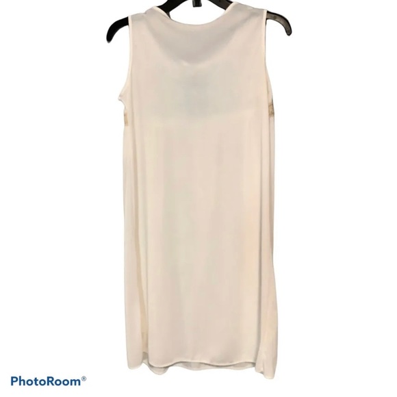 Vintage Satin Ivory Full Night Gown Embroidered No Tags Womens Medium - Picture 3 of 6